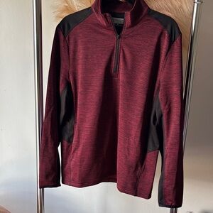 PGA Tour Red and Black Checkered Pullover